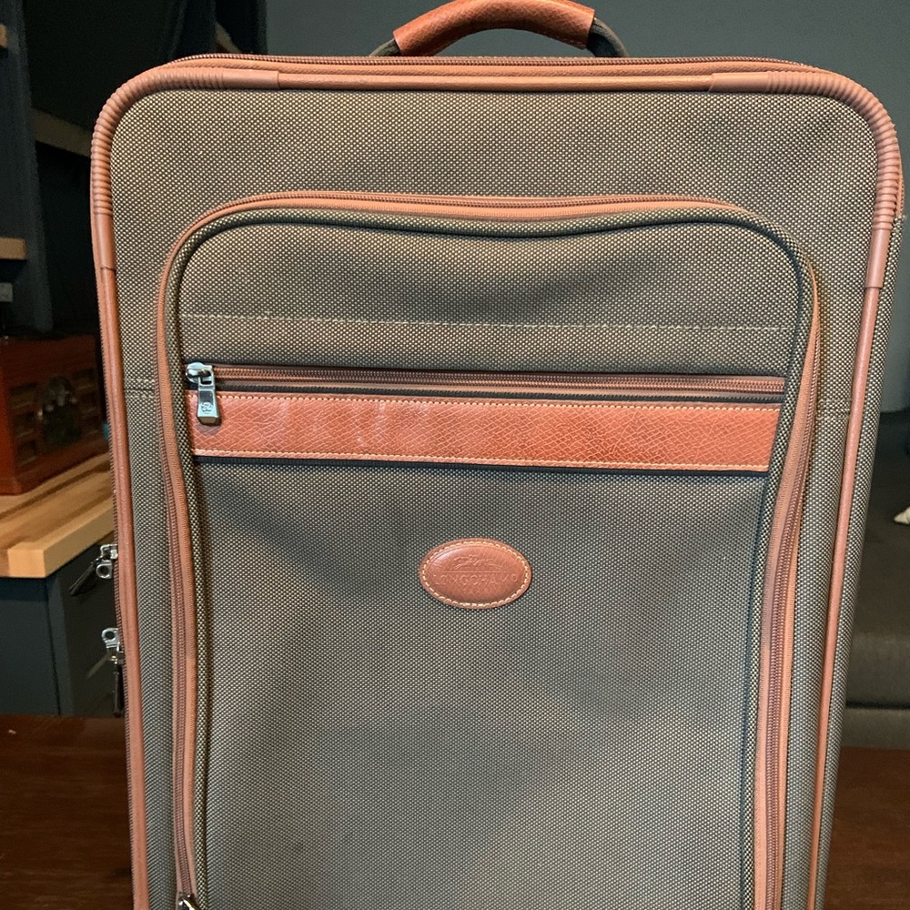 Longchamp roller carry-on suitcase